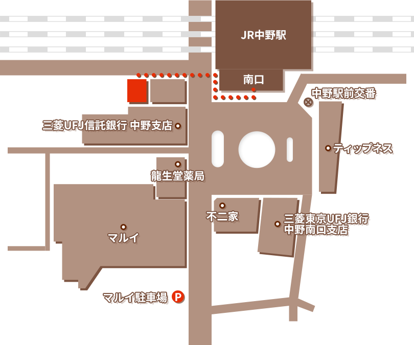中野事務所｜アクセスマップ